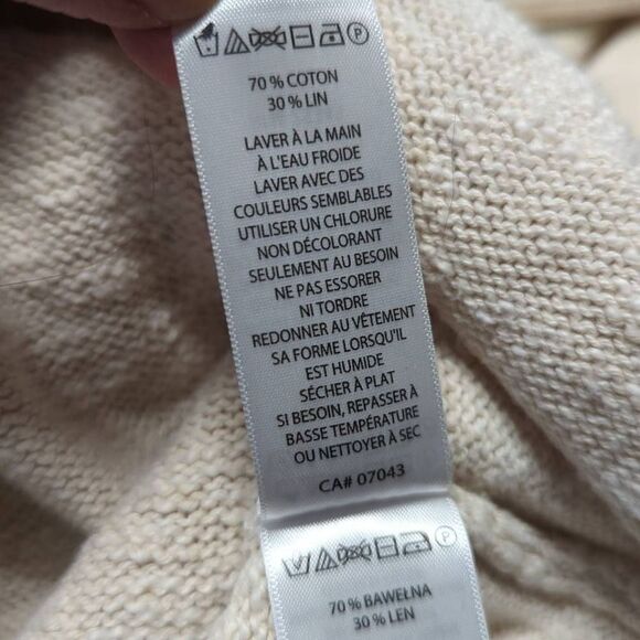 Rachel‎ Zoe Oatmeal Long Sleeve Lightweight Sweater Woman's Size Small - Picture 12 of 12